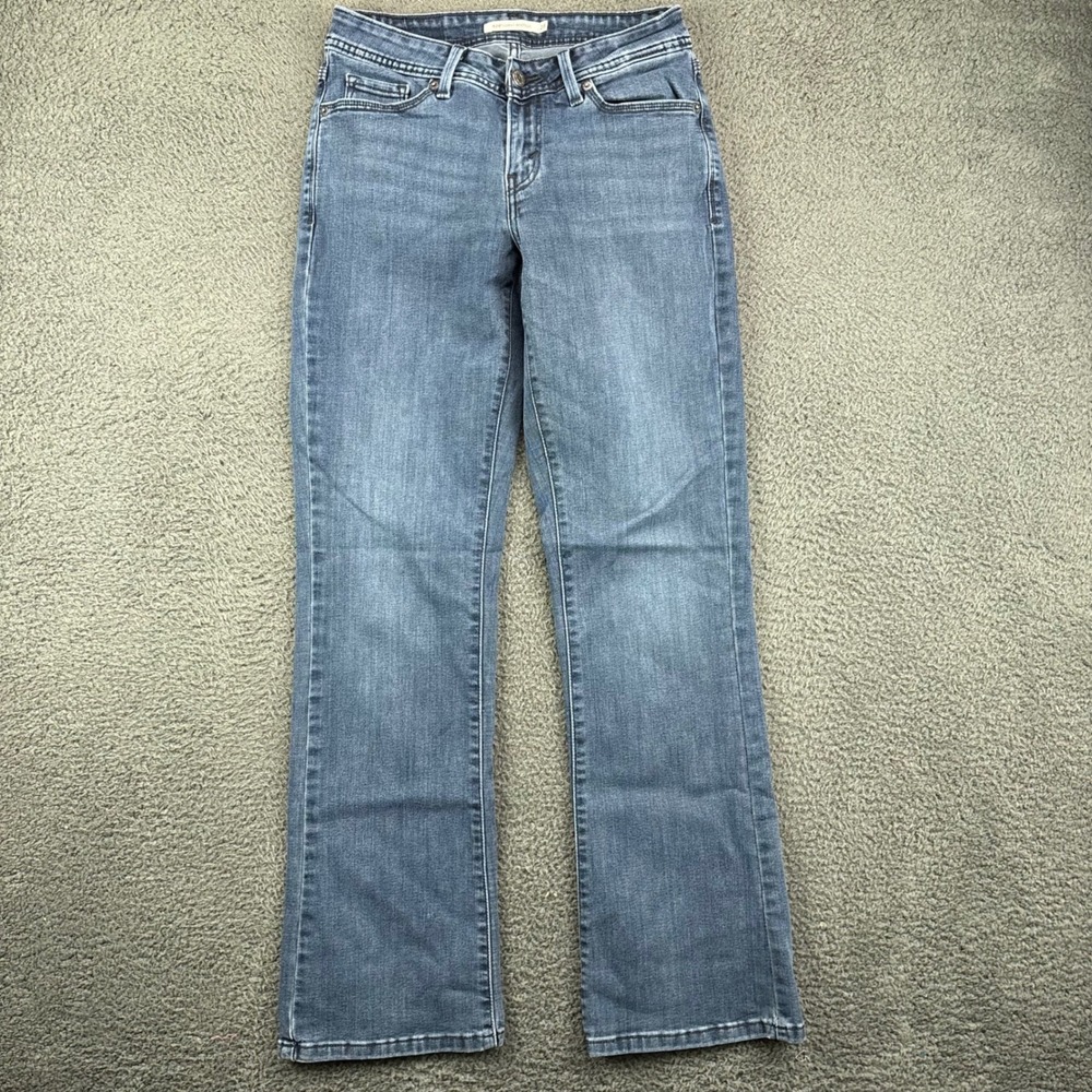 Levis 529 Curvy Bootcut Jeans Womens 28 Blue Denim Dark‎ Wash Stretch Pants
